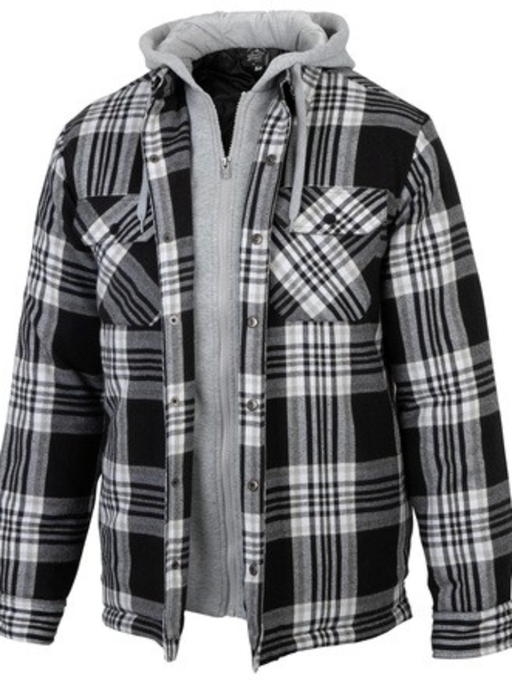 Original Deluxe Light Gray Hooded Zip Jacket -AA